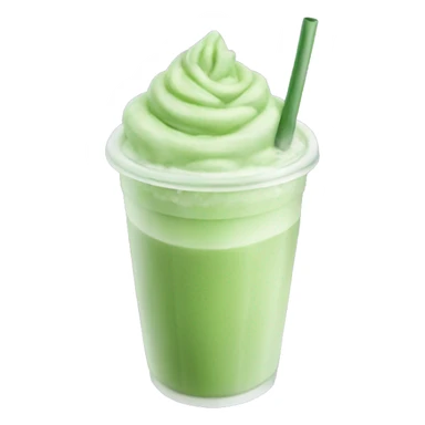 Lavender iced matcha tea latte sticker