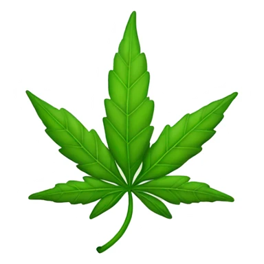 Happy weed leaf sticker
