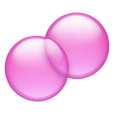 3 pink bubbles  sticker