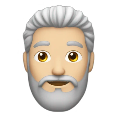 hombre blanco de pelo rojizo largo y barba rojiza sticker