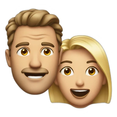 Man with mouth wide open and eyes bulging out as he's seen a beautiful woman sticker