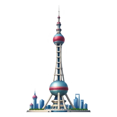 Shanghai Oriental Pearl Tower sticker