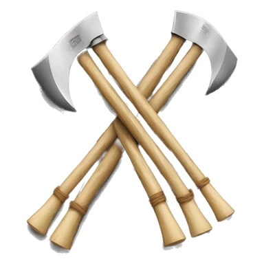 Fasces Symbol, the axe in the middle of the bundle of rods, all tied together. Usually symbol of 1940 Italy. sticker