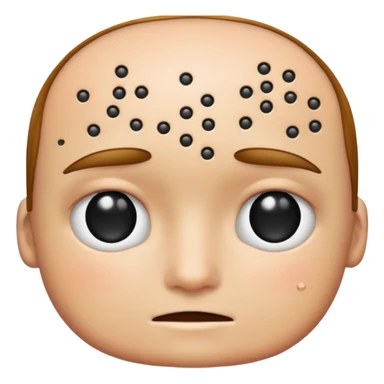 Braile forehead sticker