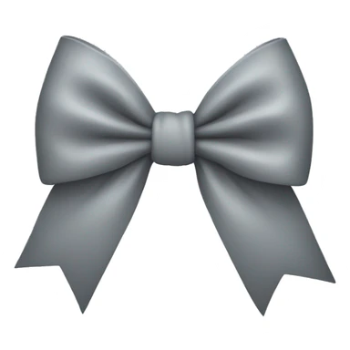 Grey bow sticker