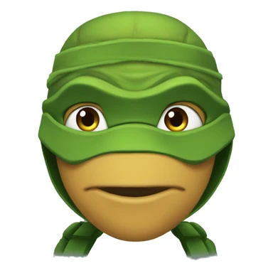Ninja turtle combined Mbappè sticker