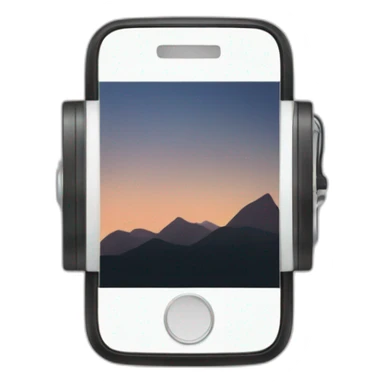 Smartphone with display where Views are going up from a reel  sticker