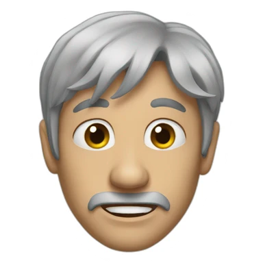 distorted man sticker