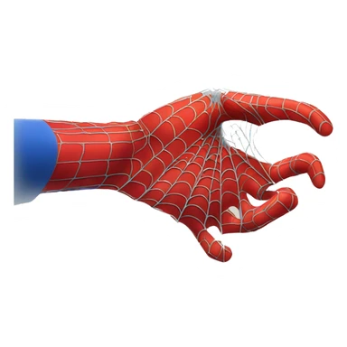 Spider-Man’s hand shooting webs sticker
