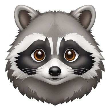 Cute raccoon sticker