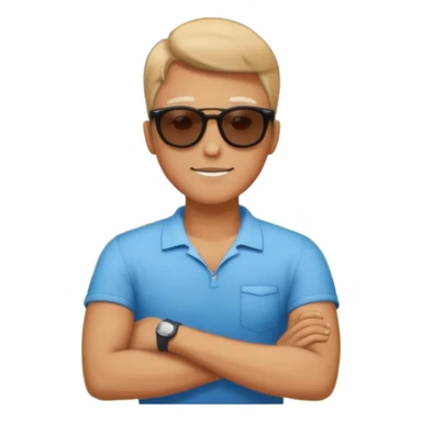 Guy relaxing in park facing the sky sticker