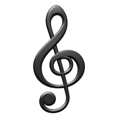 Music clef sticker
