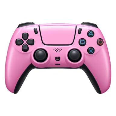 Pink ps5 controller with a bow sticker