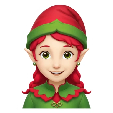 christmas elf sticker