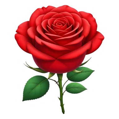 Emoji cute rose sticker