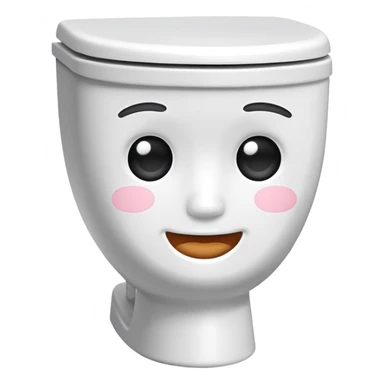 skibidi toilet with a face sticker