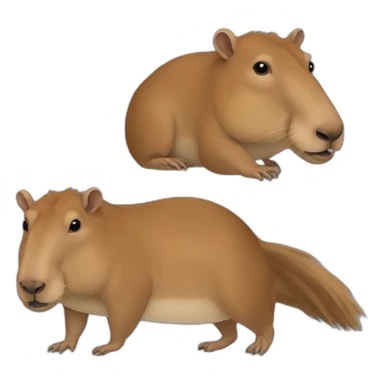 Capibara 1vec la tête de Eric Zemour sticker