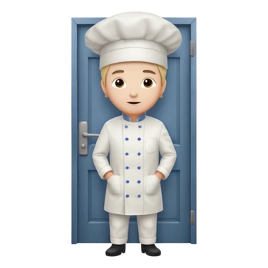 French chef boy r Dee at the back door sticker