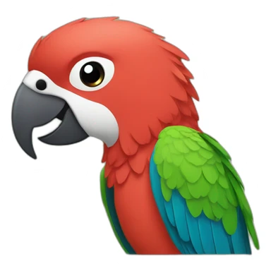 asian parrot sticker