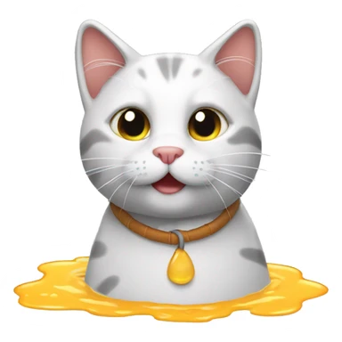 soaking wet cat sticker