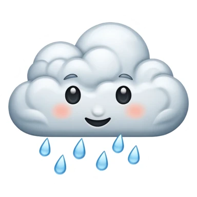 rainy clouds sticker