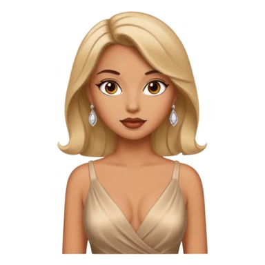 A woman wearing a glamour dress looks sexy and looks like a tart  sticker