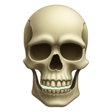 Islands in the form of a skull sticker