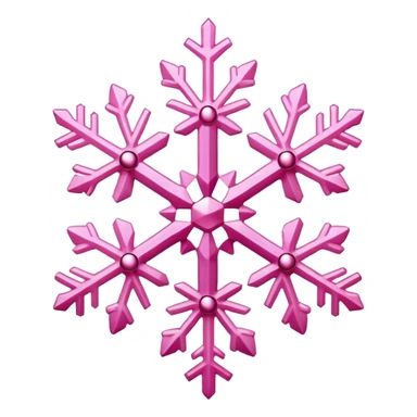Pink snowflake 🍰 sticker