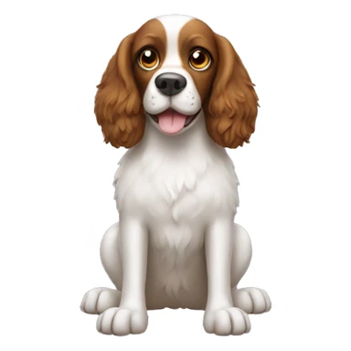 spaniel with rubber gloves on his paws sticker
