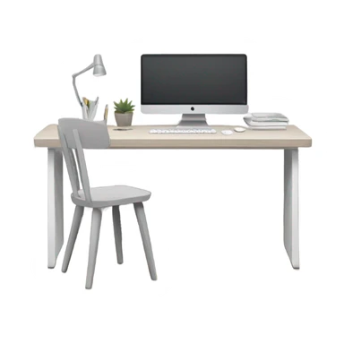minimalist-clean-desk-with-grey-white-wood-colorway-no chair-rear-view sticker