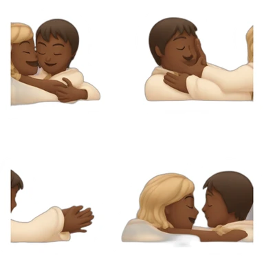 hug and kiss sticker