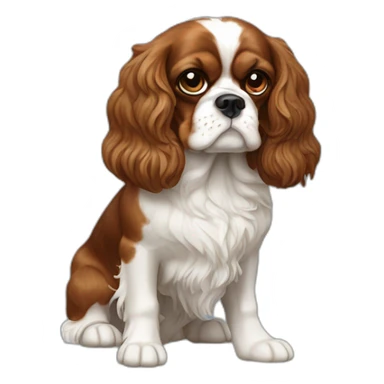 caviar king Charles spaniel sticker