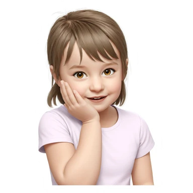 realistic portrait of girl sticker