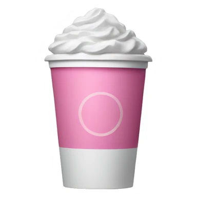 Pink Starbucks cup  sticker