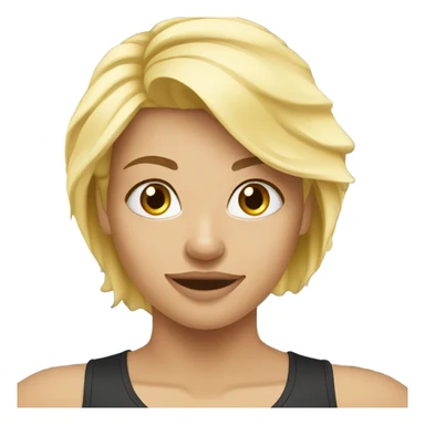 Blonde girl at the gym sticker