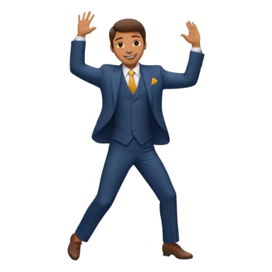The stepper, an emoji of a man dancing sticker