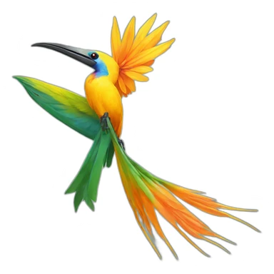 Birds of paradise sticker