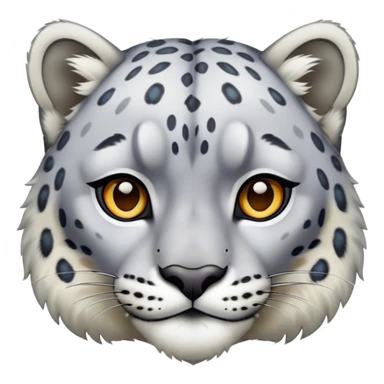 Colorful snow-leopard sticker