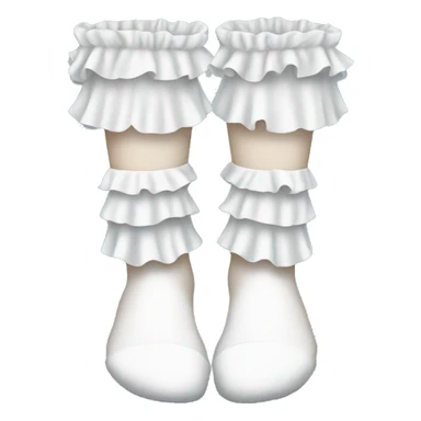 white frilly socks sticker
