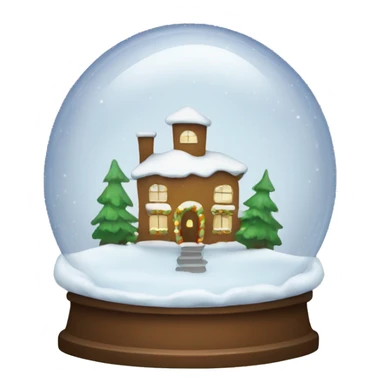 Christmas snowglobe sticker