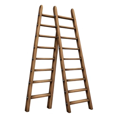 Wooden ladder sticker