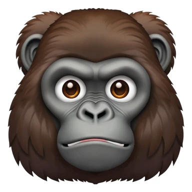 Gorilla looking sad sticker