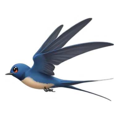 swallows fly swooping sticker