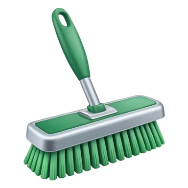 scrub brush, minimal, no text sticker