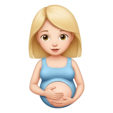Pregnant baby sticker