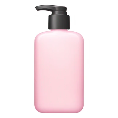 Light pink lotion bottle sticker