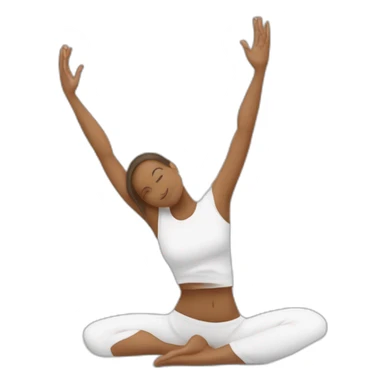 Yoga faisant un doigt d honneur sticker