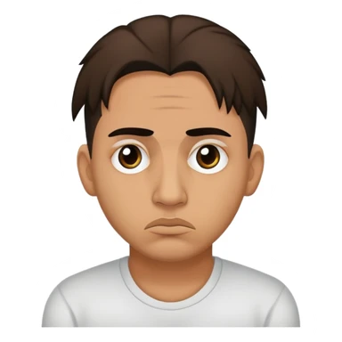 Sad and Stressed Reggaeton Music Singer, with dark circles under the eyes sticker