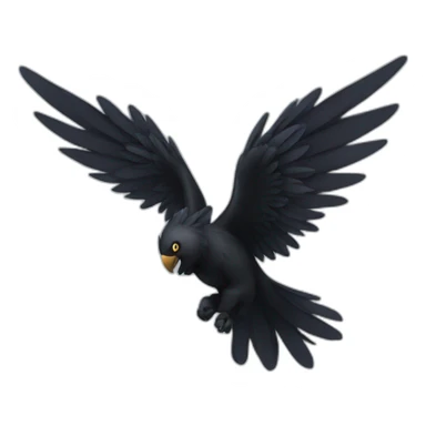 A black wing sticker