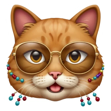 Cat wearing sunglassesCombine the skull with this emoji 😰 sticker
